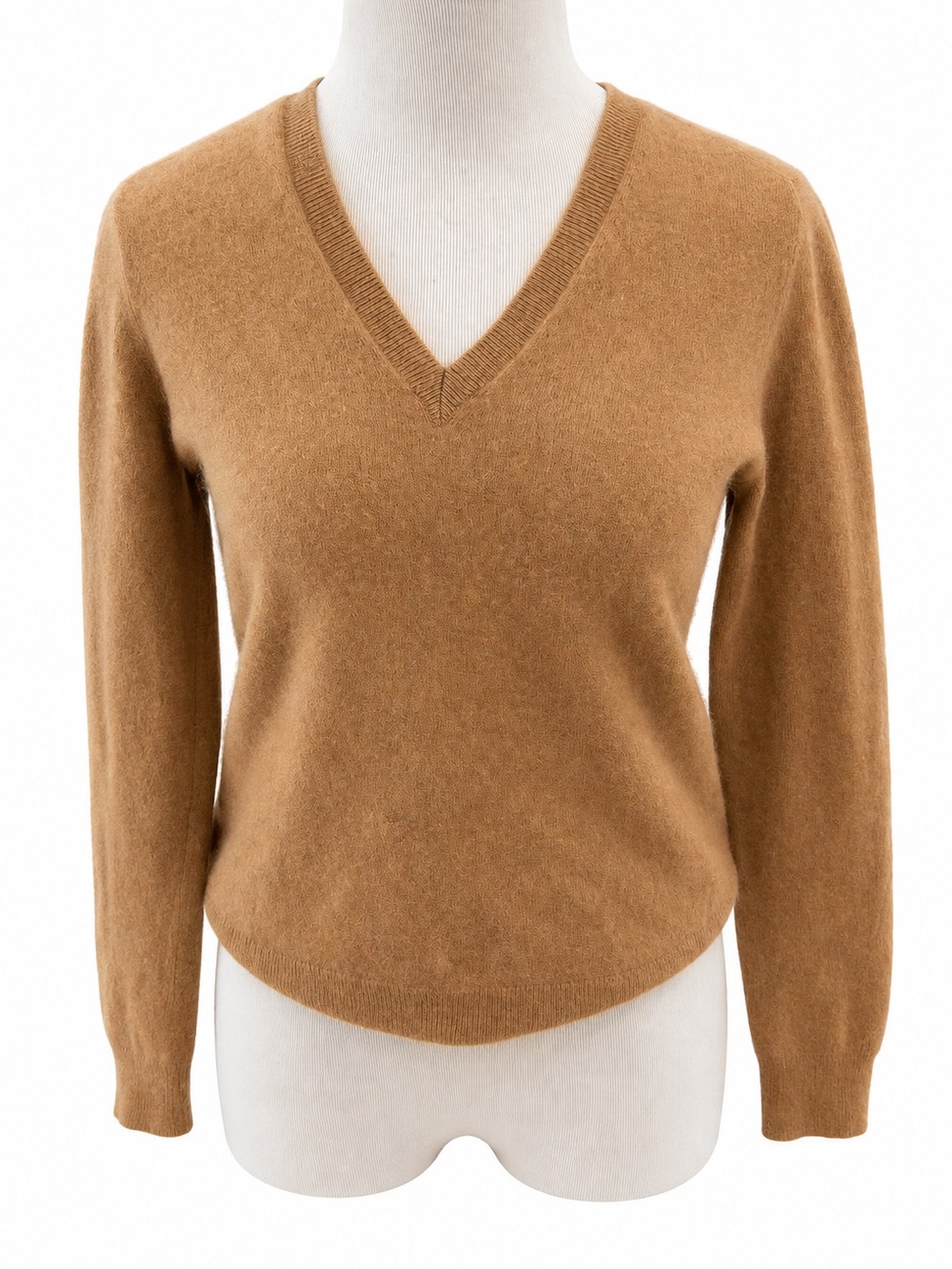 Banana Republic Women's V-Neck Sweater in Camel Brown